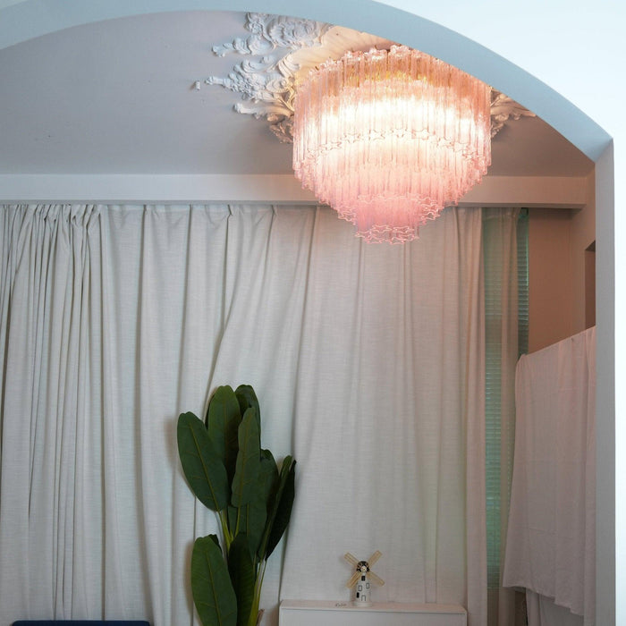 Murano Pink Glass Ceiling Light - DWHOME