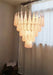 Murano Pink Glass Droplet Chandelier-DWHOME