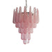 Murano Pink Glass Droplet Chandelier-DWHOME