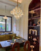 Murano Disc White Glass Chandelier-DWHOME
