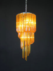 Murano Spiral Prism Glass Chandelier-DWHOME