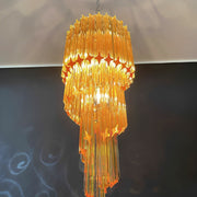 Murano Spiral Prism Glass Chandelier-DWHOME