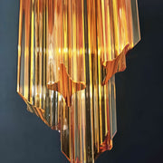Murano Spiral Prism Glass Chandelier-DWHOME