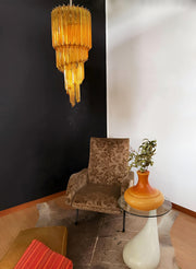 Murano Spiral Prism Glass Chandelier-DWHOME