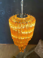 Murano Spiral Prism Glass Chandelier-DWHOME