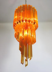 Murano Spiral Prism Glass Chandelier-DWHOME