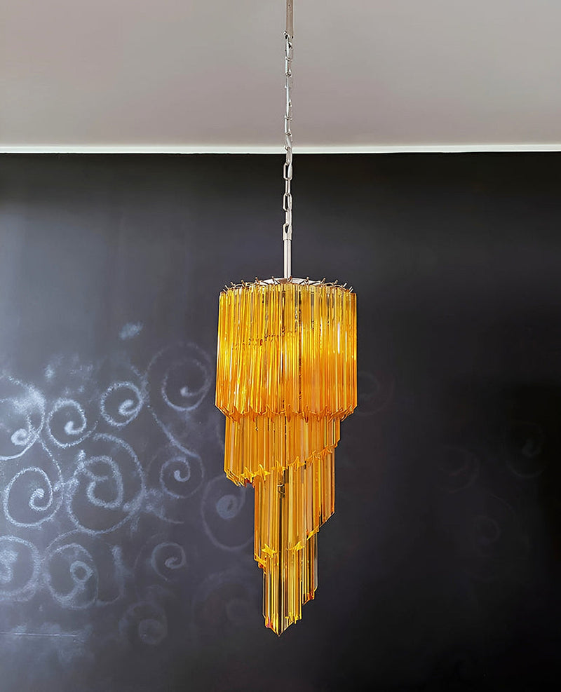 Murano Spiral Prism Glass Chandelier-DWHOME