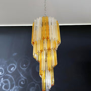 Murano Spiral Prism Glass Chandelier-DWHOME