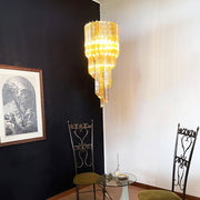 Murano Spiral Prism Glass Chandelier-DWHOME