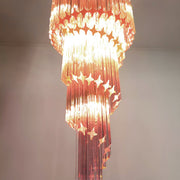 Murano Spiral Prism Glass Chandelier-DWHOME