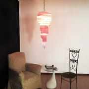 Murano Spiral Prism Glass Chandelier-DWHOME
