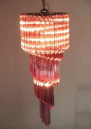 Murano Spiral Prism Glass Chandelier-DWHOME