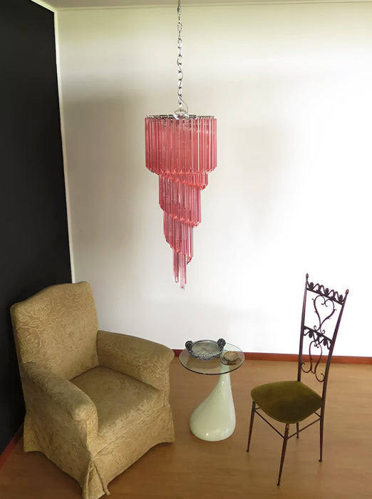 Murano Spiral Prism Glass Chandelier-DWHOME