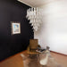 Murano White Glass Petals Chandelier-DWHOME
