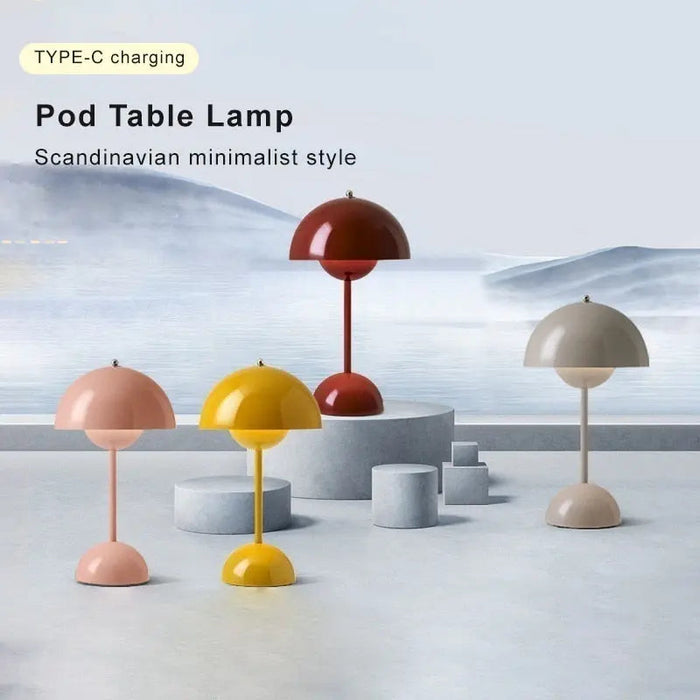 Mush Led Rechargeable Table Lamp.