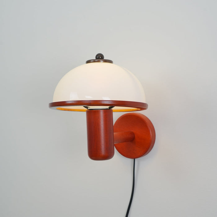 Mushroom Wood Wall Lamp.