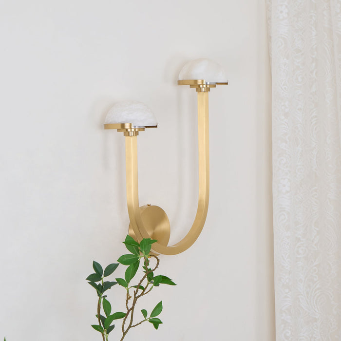 Mushroom Alabaster Wall Lamp-DWHOME