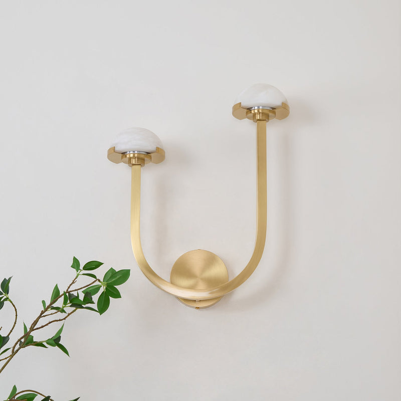 Mushroom Alabaster Wall Lamp-DWHOME
