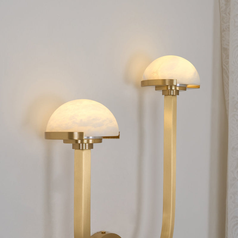 Mushroom Alabaster Wall Lamp-DWHOME