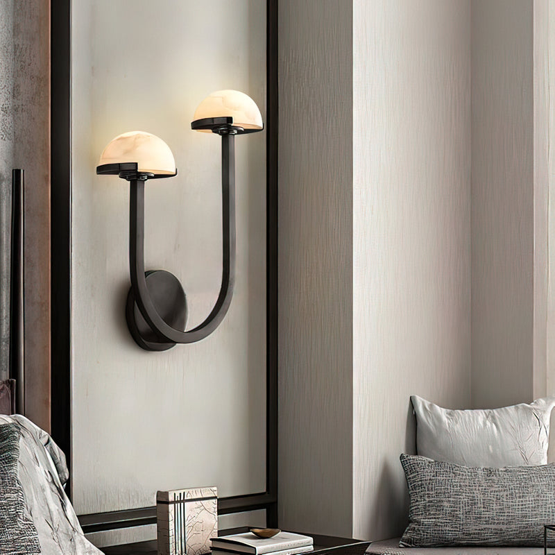 Mushroom Alabaster Wall Lamp-DWHOME