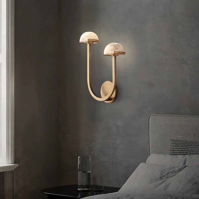 Mushroom Alabaster Wall Lamp-DWHOME