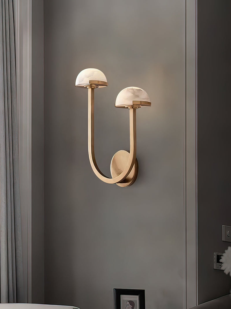 Mushroom Alabaster Wall Lamp-DWHOME