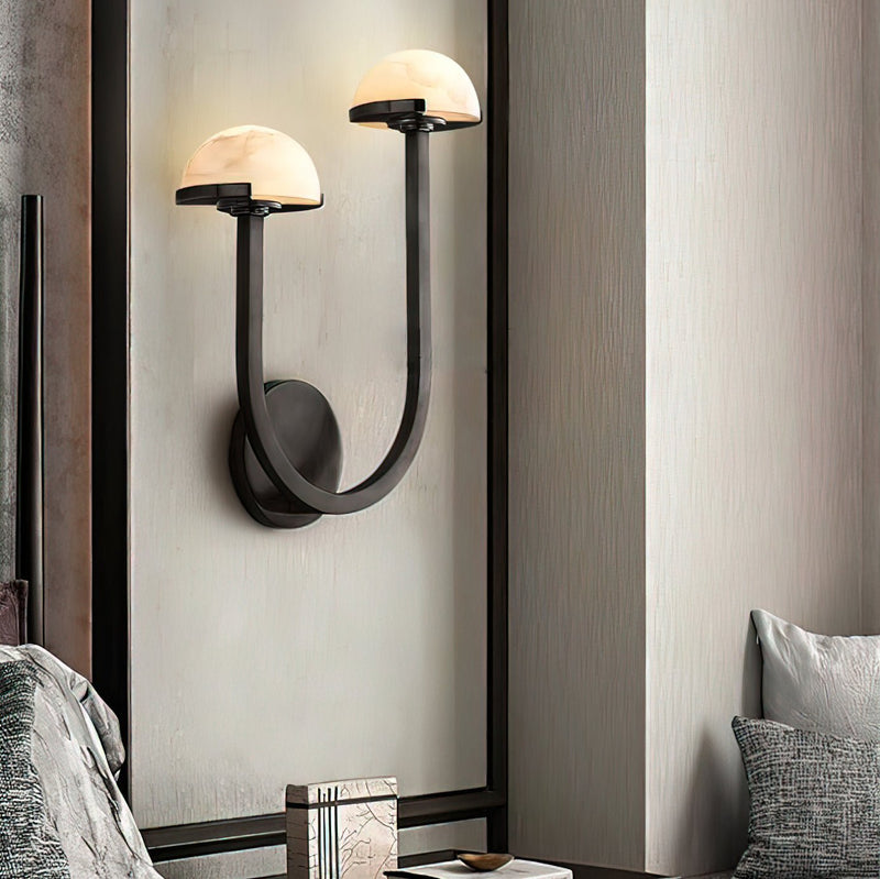 Mushroom Alabaster Wall Lamp-DWHOME