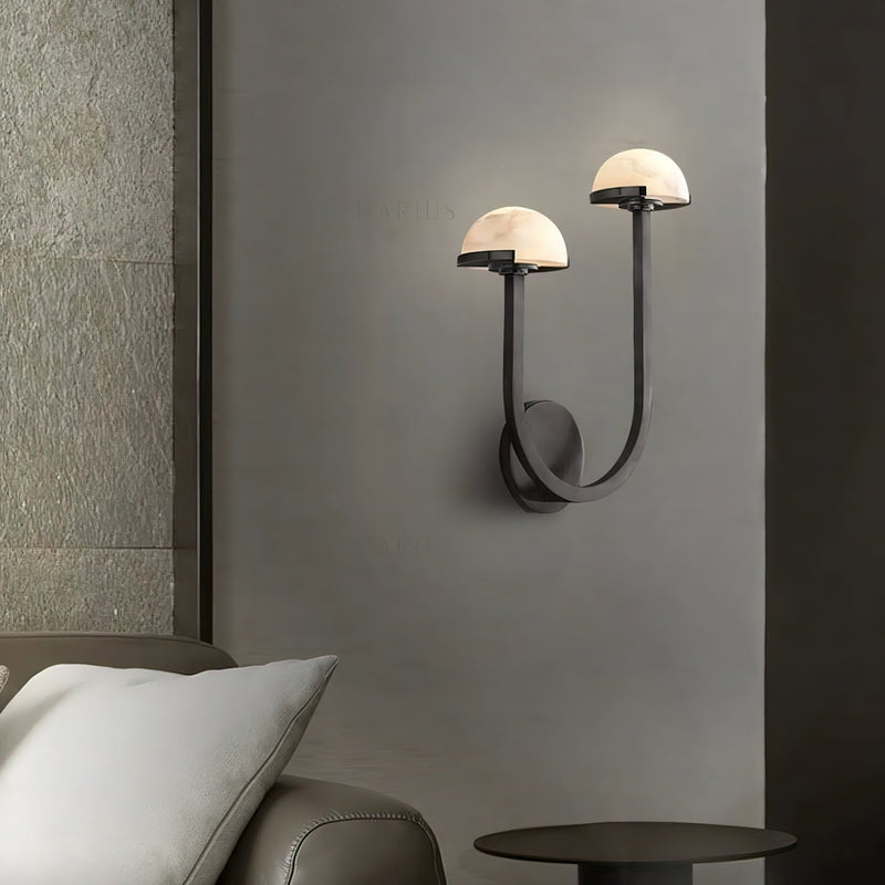 Mushroom Alabaster Wall Lamp-DWHOME