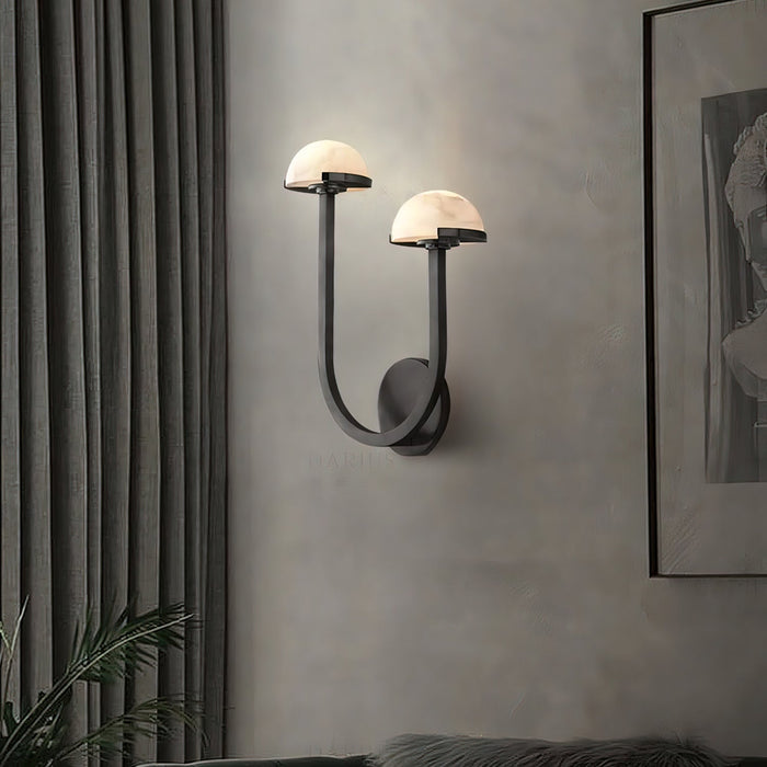Mushroom Alabaster Wall Lamp-DWHOME