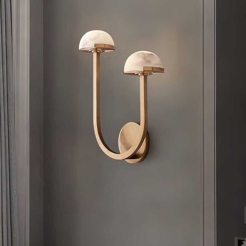Mushroom Alabaster Wall Lamp-DWHOME