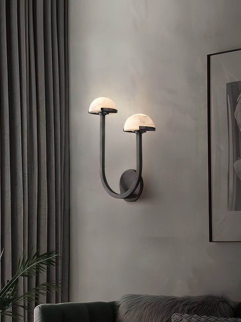 Mushroom Alabaster Wall Lamp-DWHOME