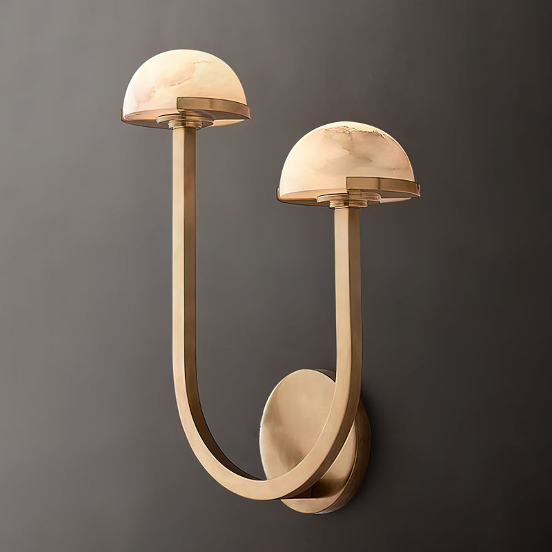 Mushroom Alabaster Wall Lamp-DWHOME