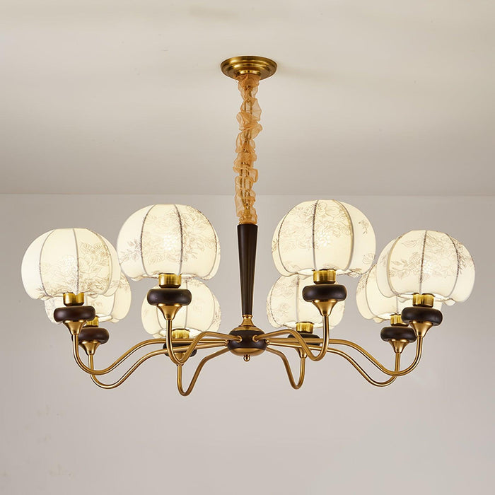 Mushroom Fabric Chandelier-DWHOME