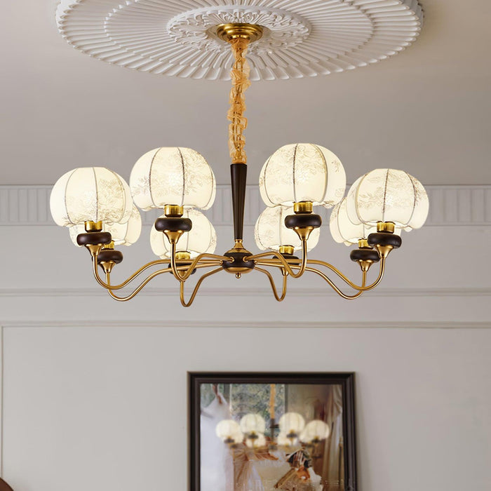 Mushroom Fabric Chandelier-DWHOME