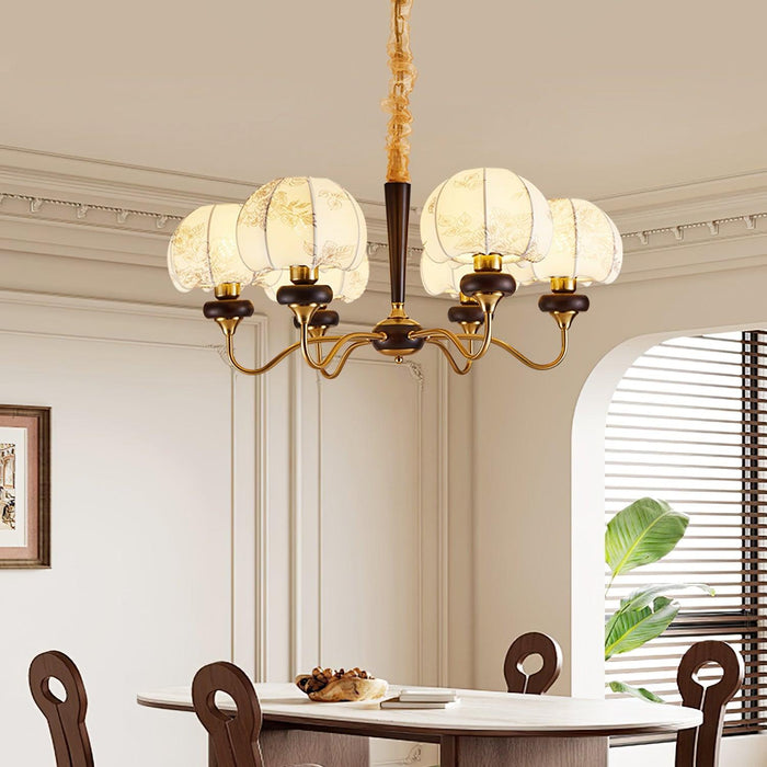 Mushroom Fabric Chandelier-DWHOME