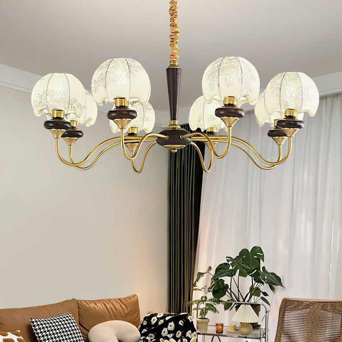 Mushroom Fabric Chandelier-DWHOME