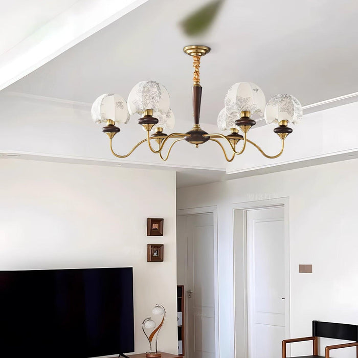 Mushroom Fabric Chandelier-DWHOME