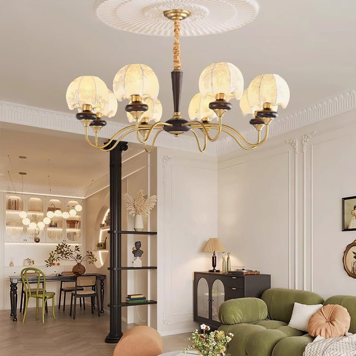 Mushroom Fabric Chandelier-DWHOME