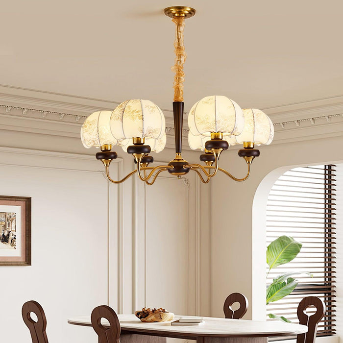 Mushroom Fabric Chandelier-DWHOME