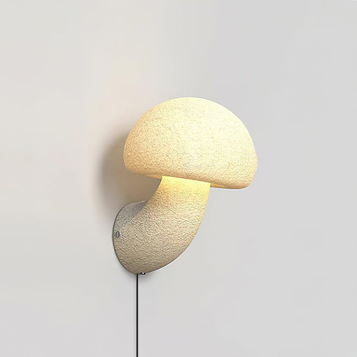 Mushroom Resin Plug-in Wall Lamp-DWHOME