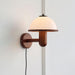 Mushroom Wood Wall Lamp-DWHOME