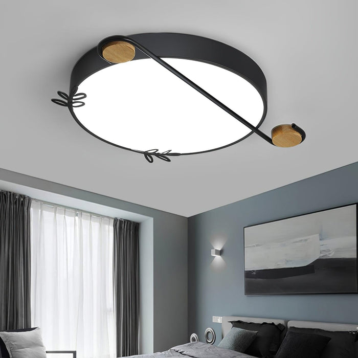 Musical Note Round Ceiling Lamp.