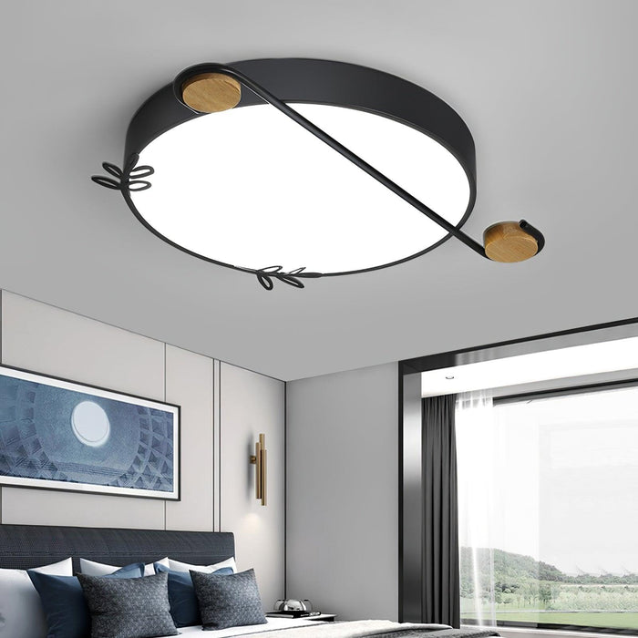 Musical Note Round Ceiling Lamp.