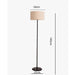 Mynte Contemporary Arc Floor Lamp.