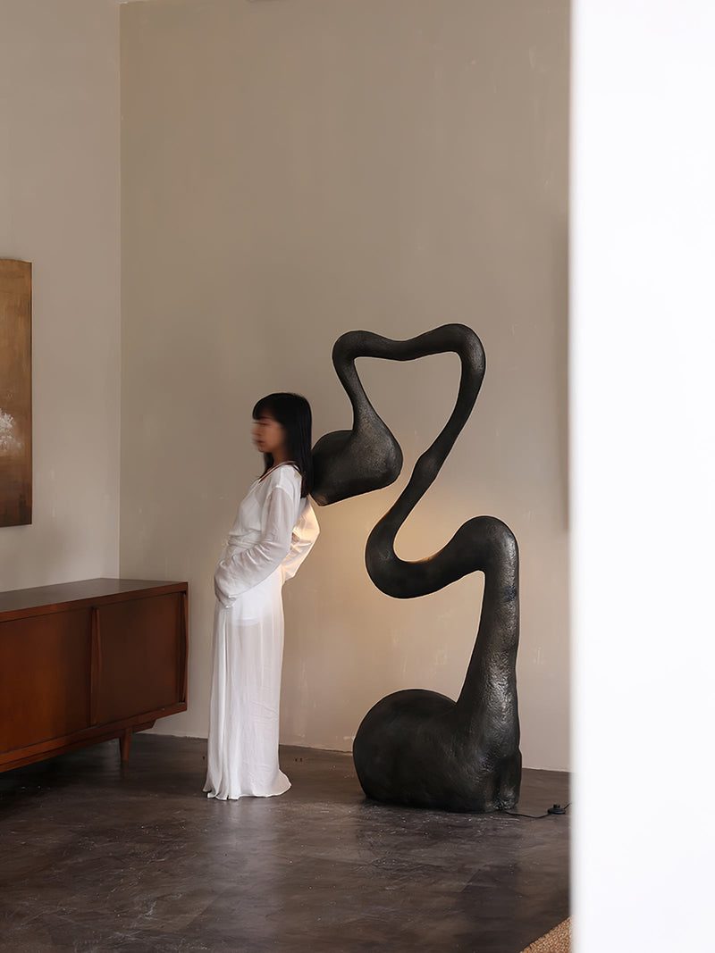 Myrrh Sculpture Floor Lamp-DWHOME