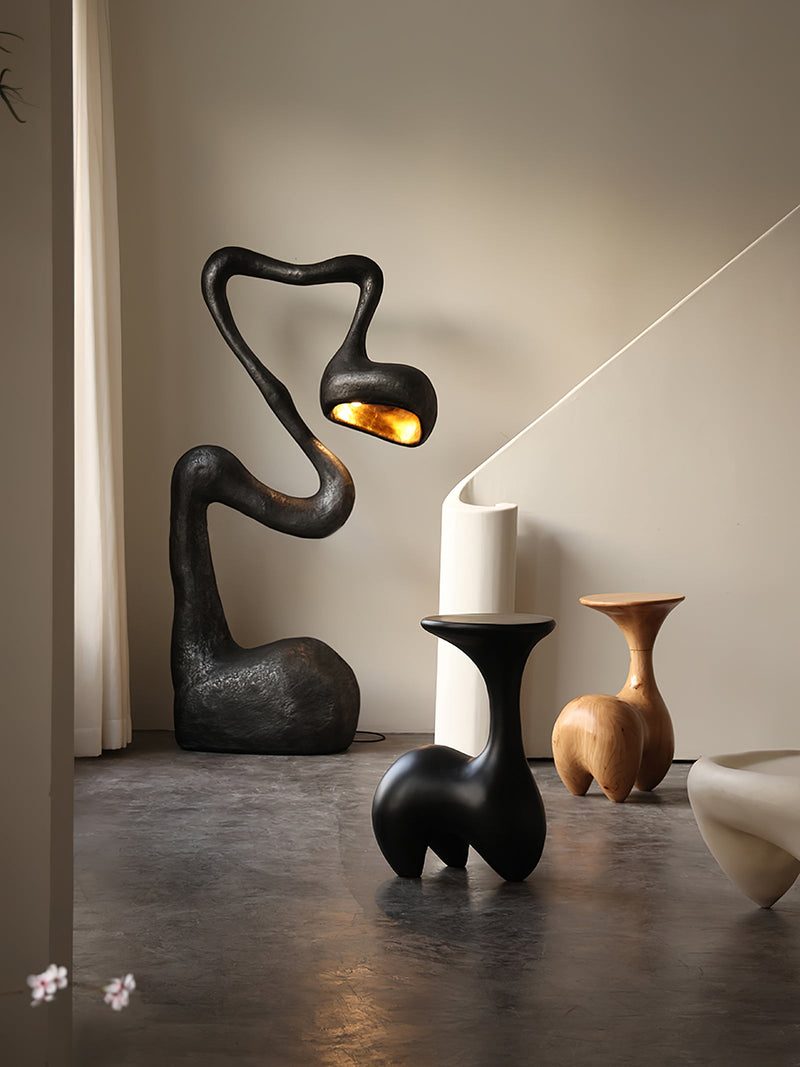 Myrrh Sculpture Floor Lamp-DWHOME
