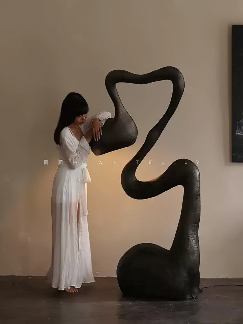 Myrrh Sculpture Floor Lamp-DWHOME