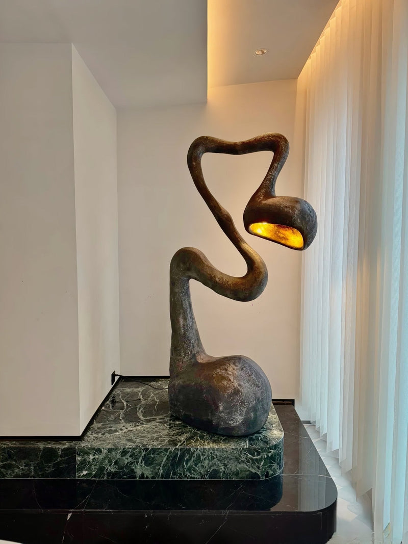 Myrrh Sculpture Floor Lamp-DWHOME