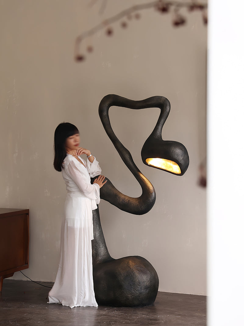 Myrrh Sculpture Floor Lamp-DWHOME