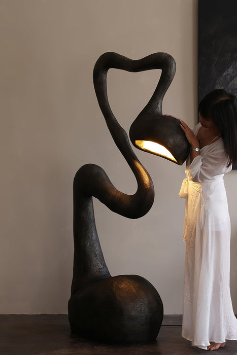 Myrrh Sculpture Floor Lamp-DWHOME